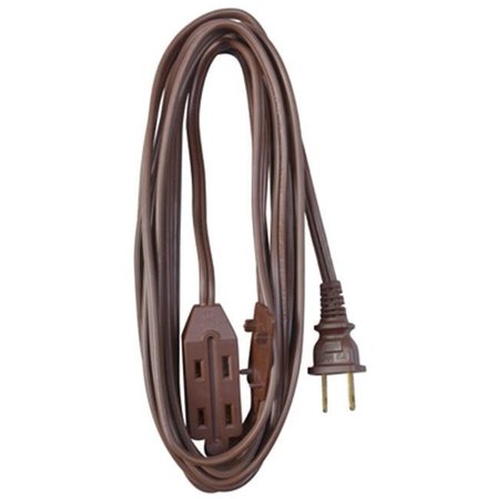 VIRTUAL 09405ME 20 ft. Brown Vinyl Cube Tap Extension Cord VI581828